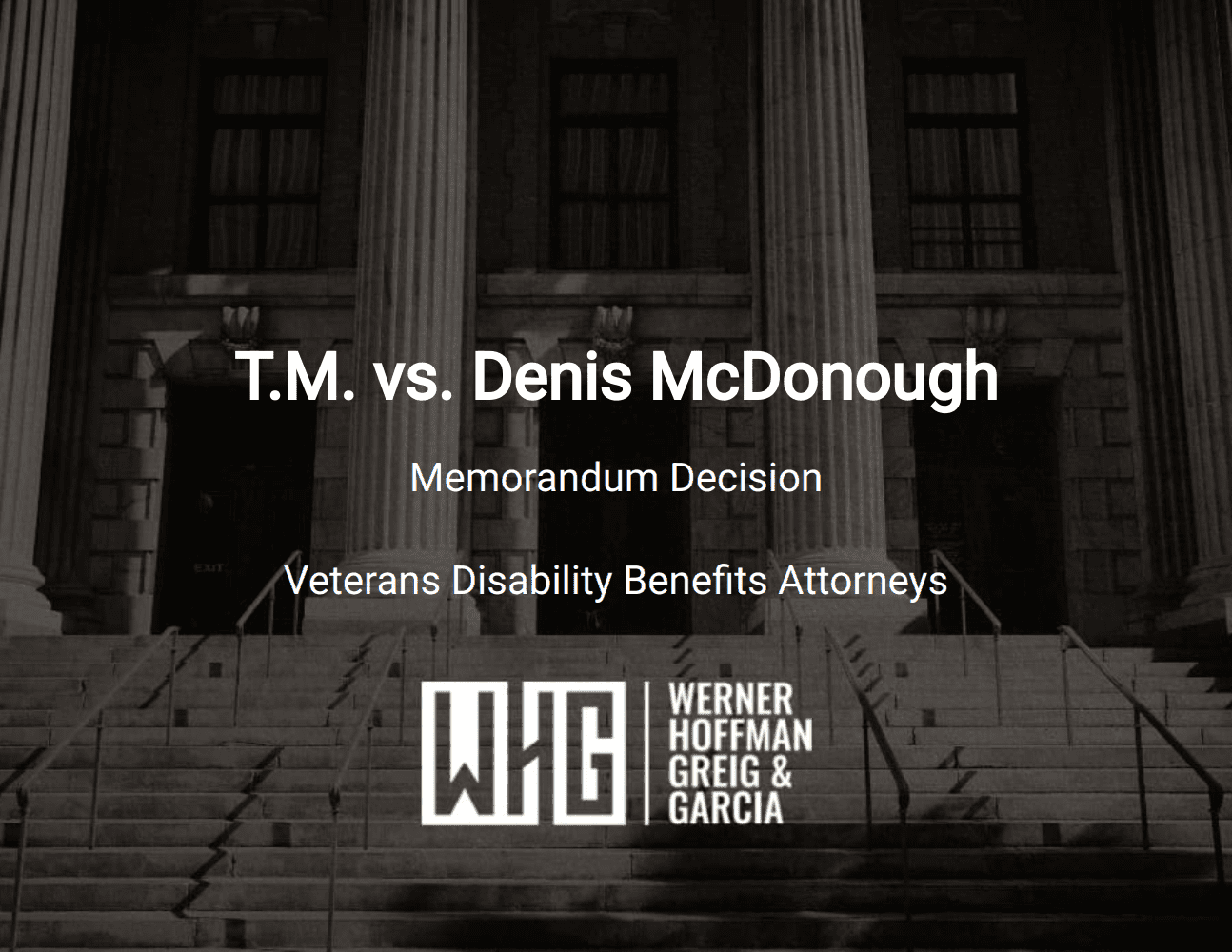 T.M. vs. Denis McDonough