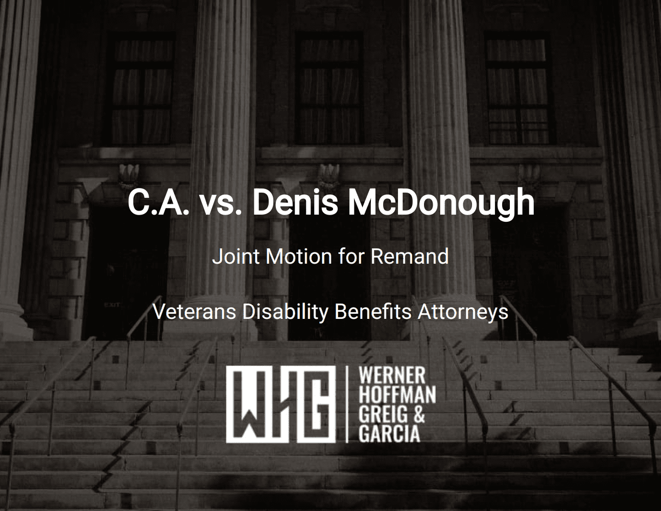 C.A. vs. Denis McDonough