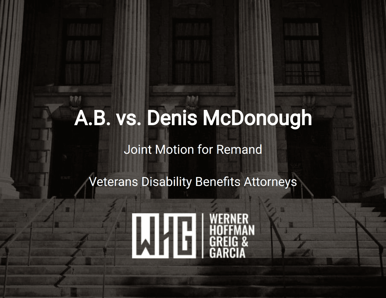 A.B. vs. Denis McDonough
