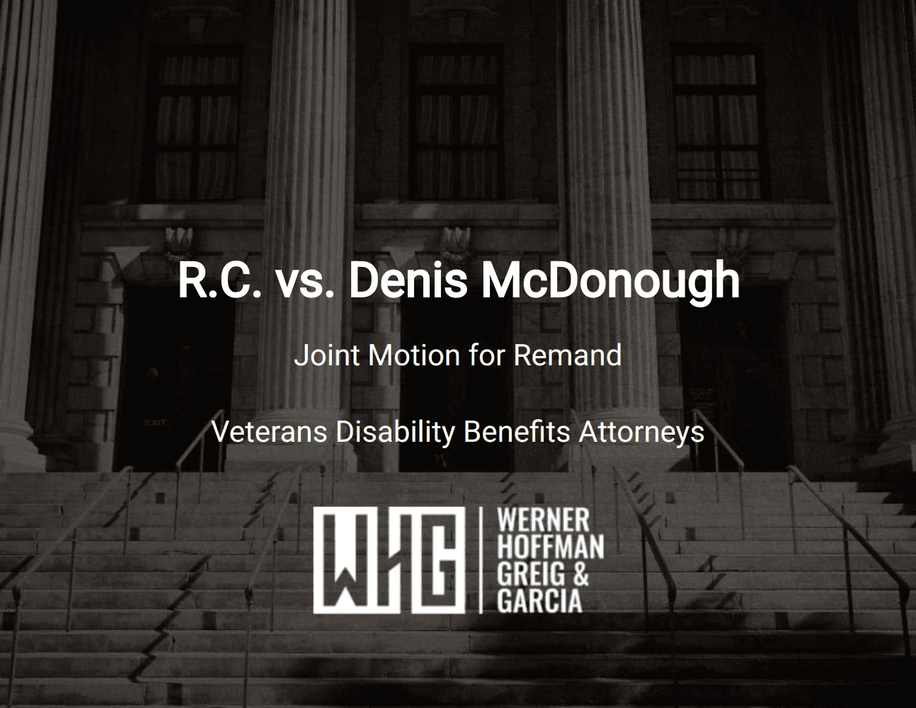 R.C. vs. Denis McDonough